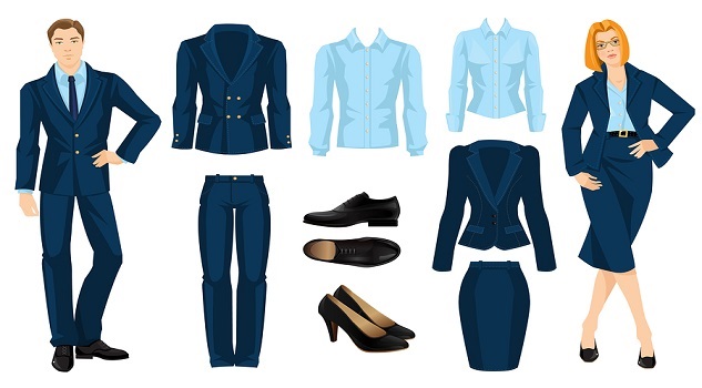 office staff uniform color combinations