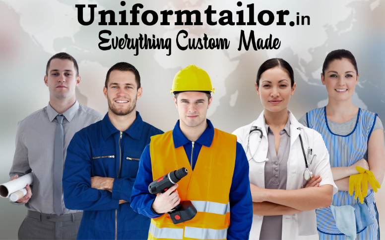 employee, industrial worker, engineer, doctor, housekeeper in their uniforms