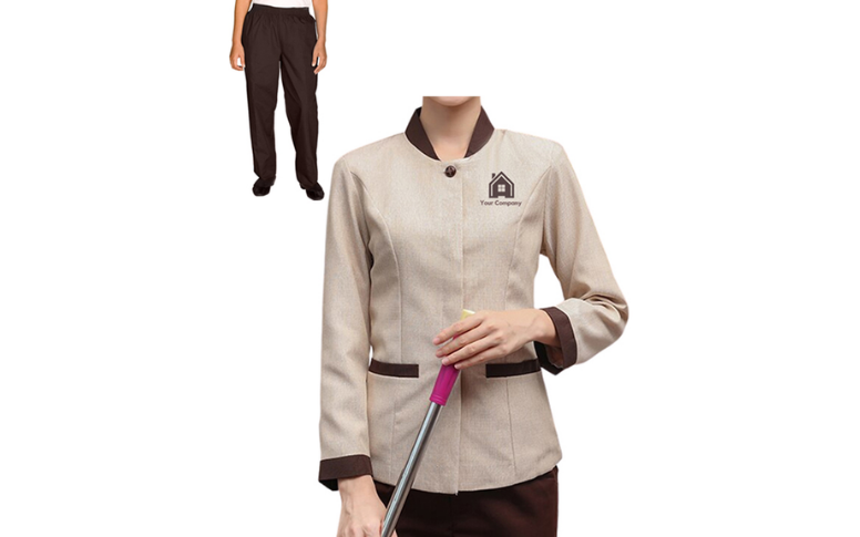 smart housekeeping uniform shirt and pant two piece set