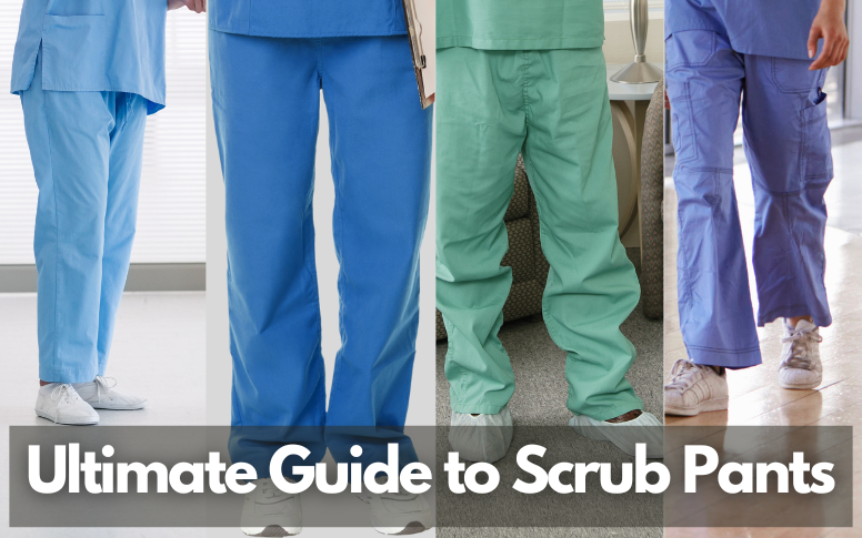 different types of scrub pants for doctors, nurses and healthcare work environment workwear