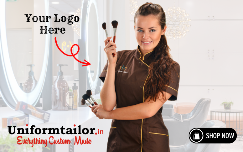 beauty salon tunics with logo