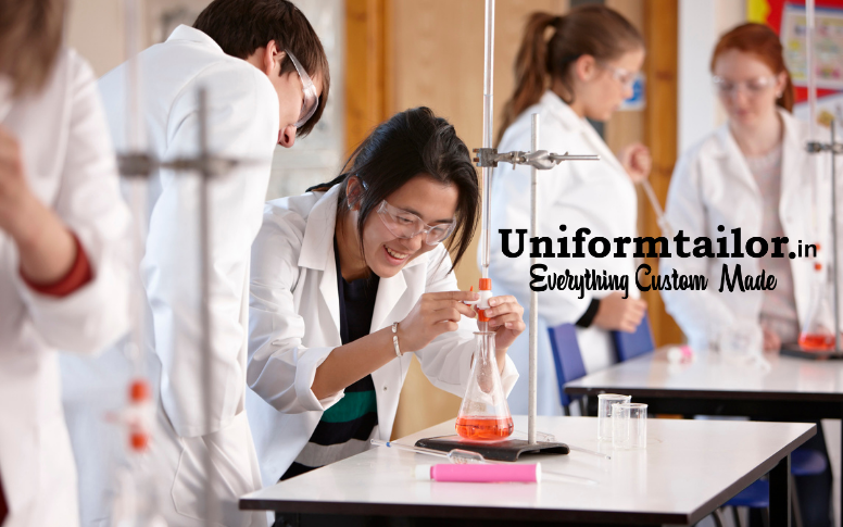 white lab coats for physics lab technicians